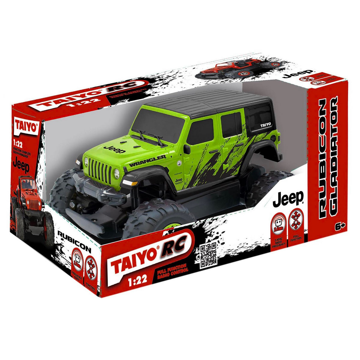 Jeep Radio Controlado Wrangler Sahara Unlimited Escala 1:16 Con  Bateria Litio Taiyo