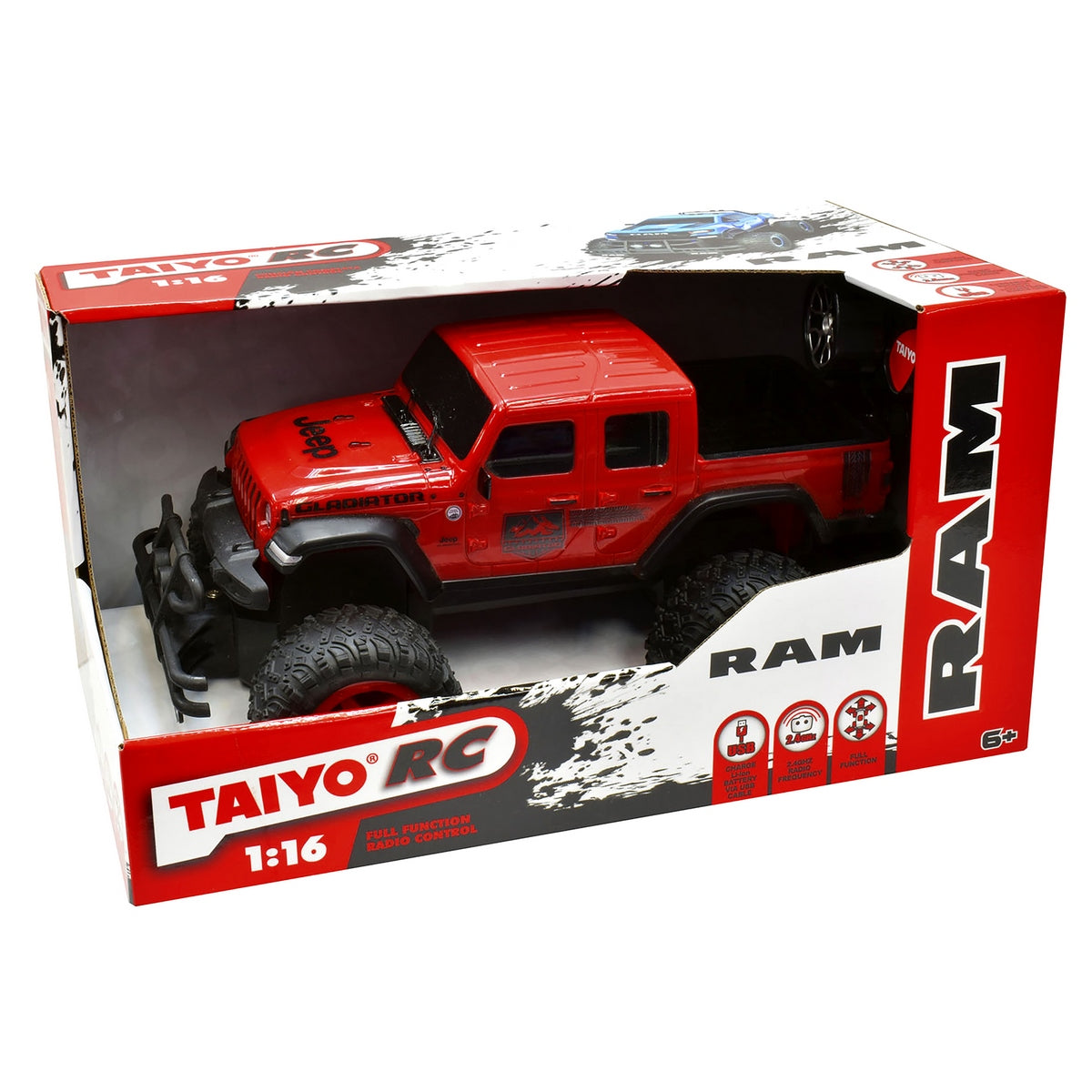 Jeep Radio Controlado Gladiator Escala 1:16 Con  Bateria Litio Taiyo