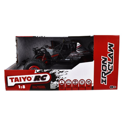 Buggy Radio Controlado Iron Claw 4Wd Escala 1:8 Con Batería Litio Taiyo Rojo