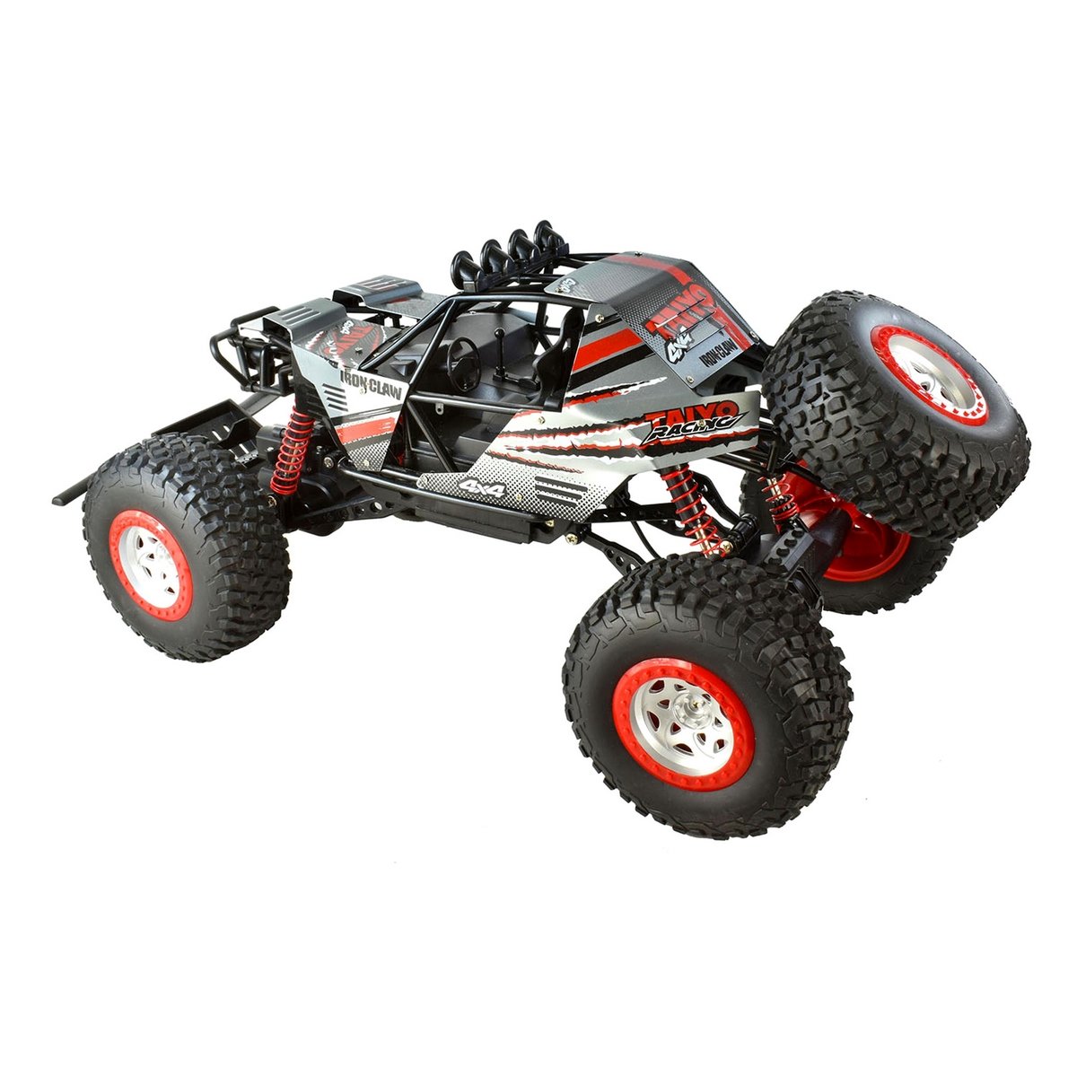 Buggy Radio Controlado Iron Claw 4Wd Escala 1:8 Con Batería Litio Taiyo Rojo