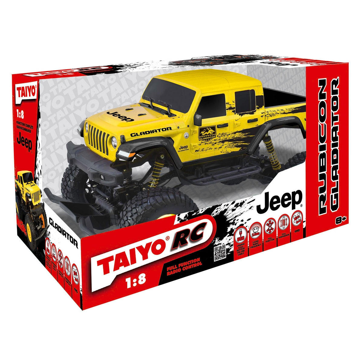 Jeep Radio Controlado Gladiator  Escala 1:22 Con Bateria De Litio Taiyo