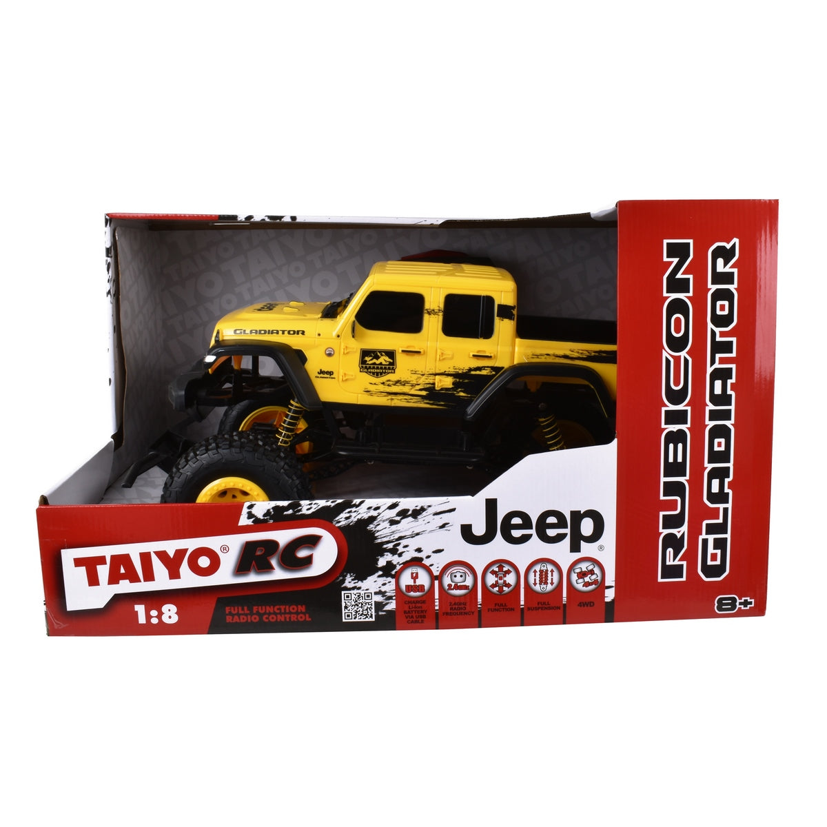 Jeep Radio Controlado Gladiator  Escala 1:22 Con Bateria De Litio Taiyo