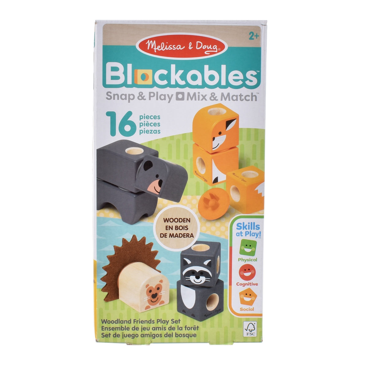 Set De Bloques Animales Del Bosque  Melissa And Doug