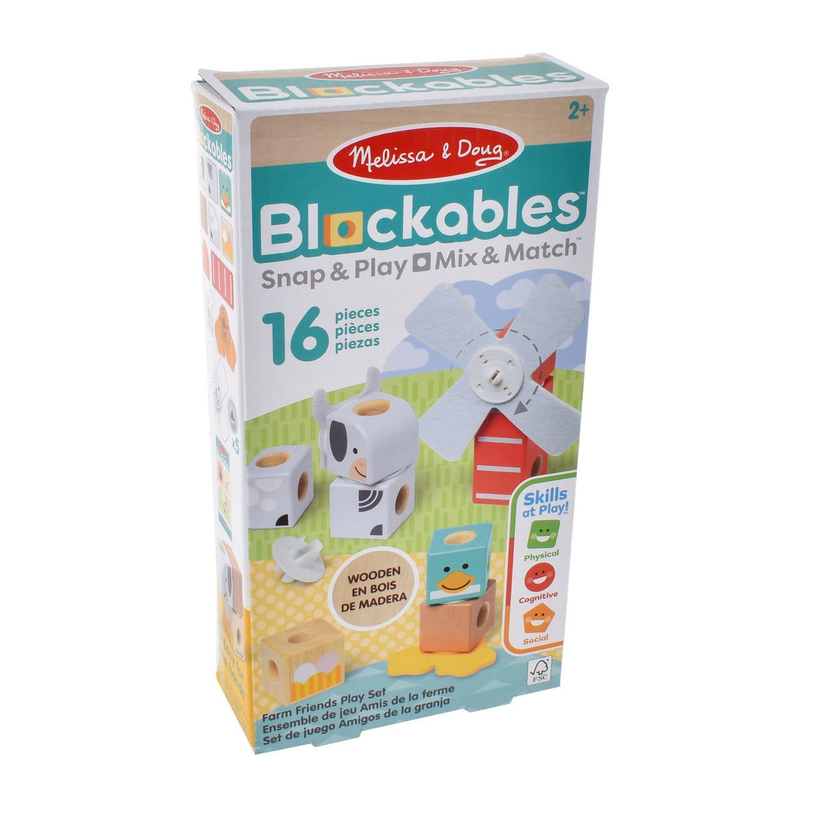 Set De Bloques Animales De La Granja   Melissa And Doug