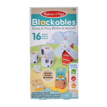 Set De Bloques Animales De La Granja   Melissa And Doug