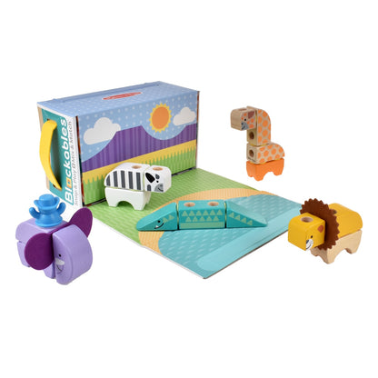 Set De Bloques Animales Sel Safari  Melissa And Doug