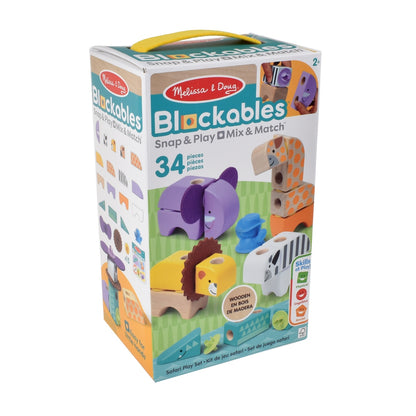 Set De Bloques Animales Sel Safari  Melissa And Doug