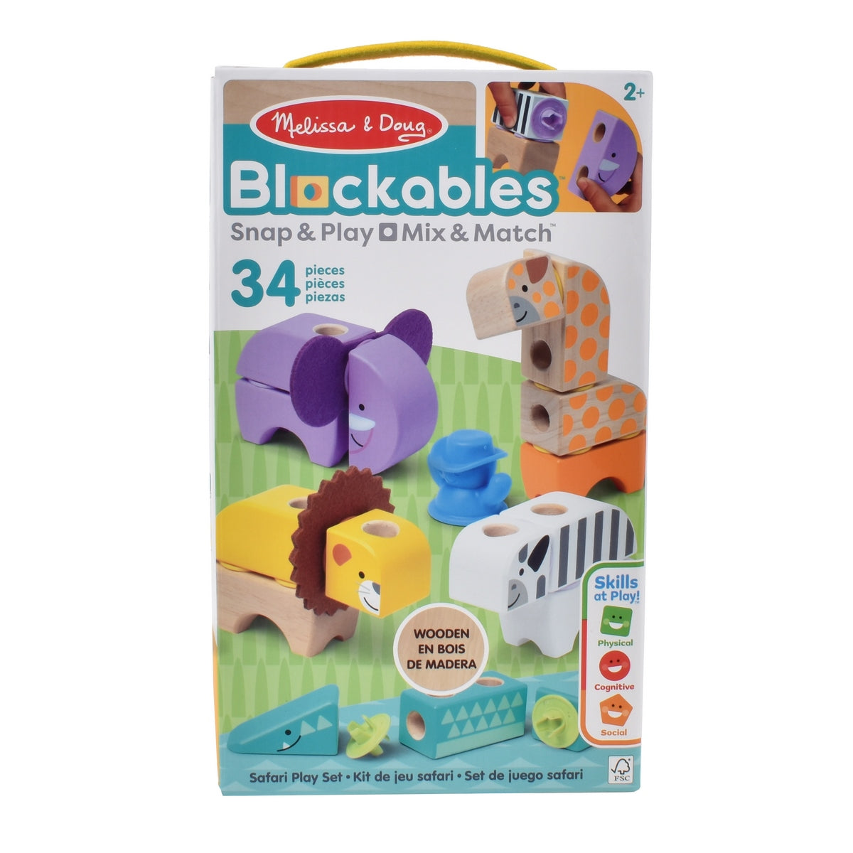 Set De Bloques Animales Sel Safari  Melissa And Doug