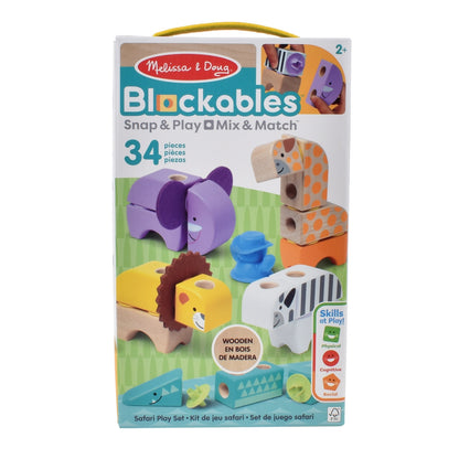Set De Bloques Animales Sel Safari  Melissa And Doug