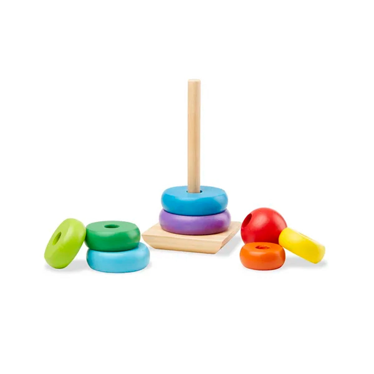 Juego Apilador Arcoiris De Madera Melissa And Doug