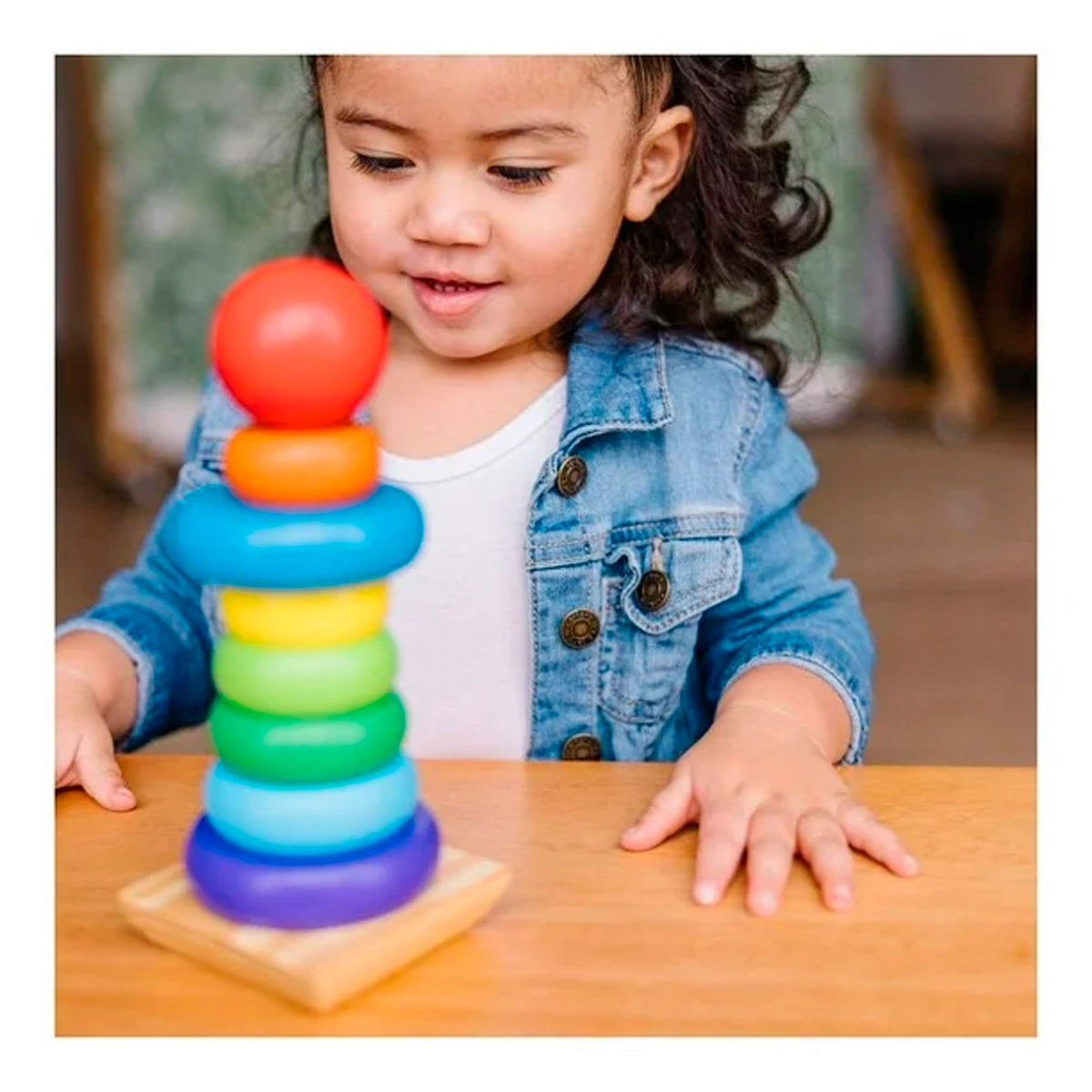 Juego Apilador Arcoiris De Madera Melissa And Doug