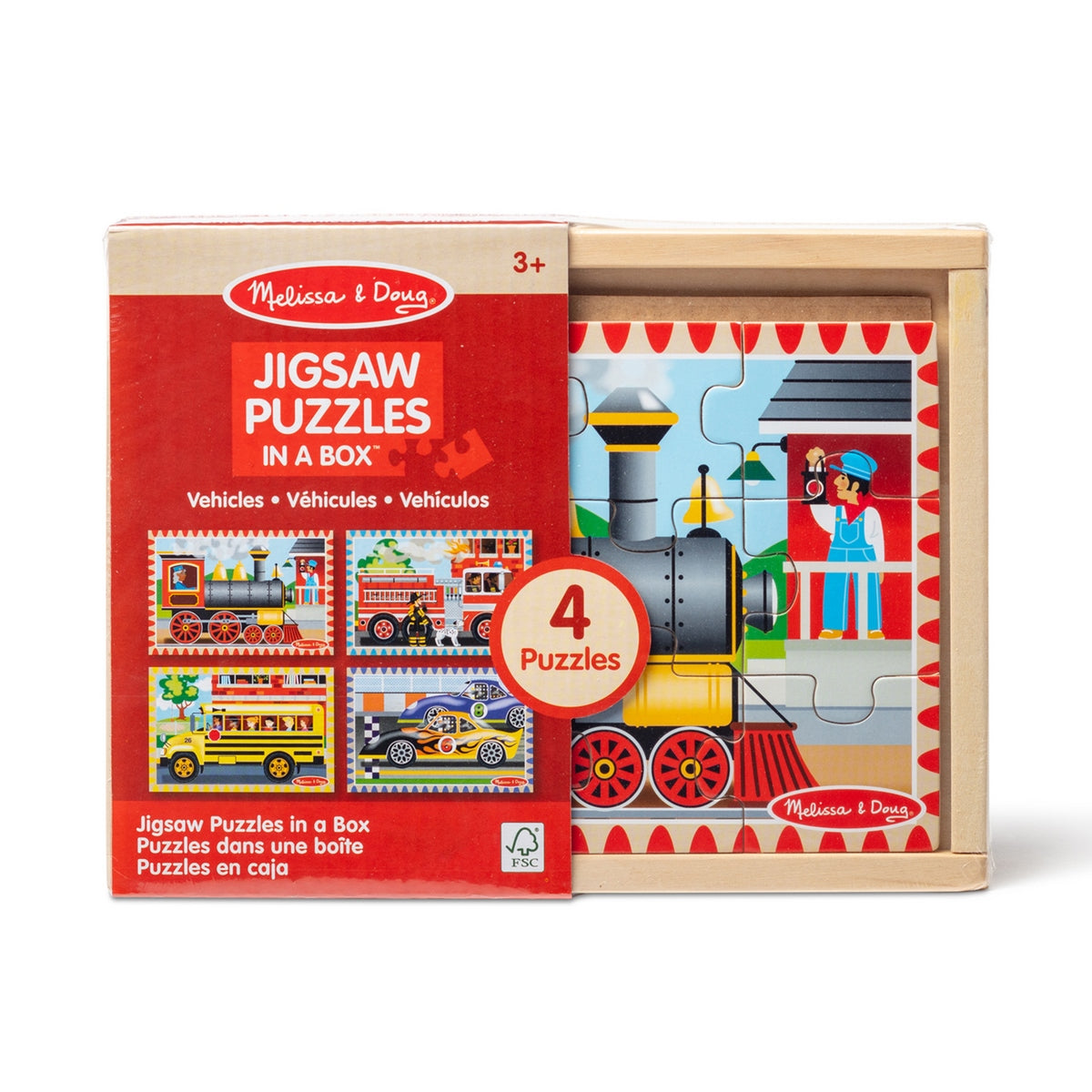 Puzzle De Vehiculo En Caja Melissa And Doug