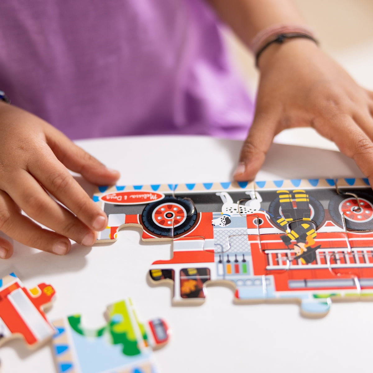 Puzzle De Vehiculo En Caja Melissa And Doug