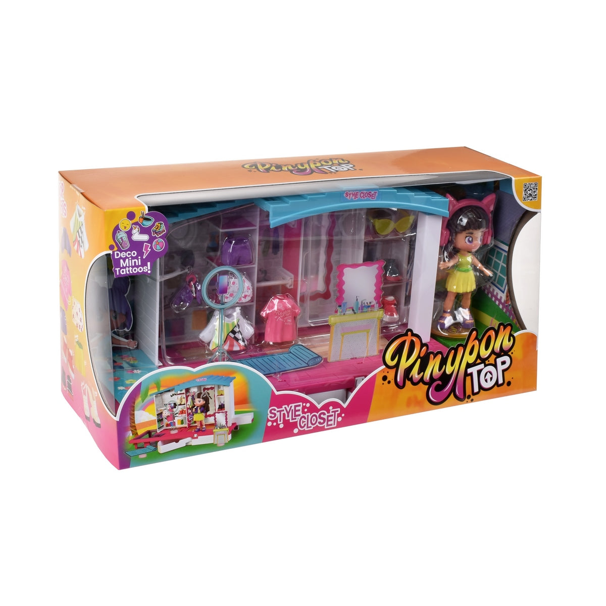 Playset Closet Estiloso y Muñeca 11 cm Pinypon Top