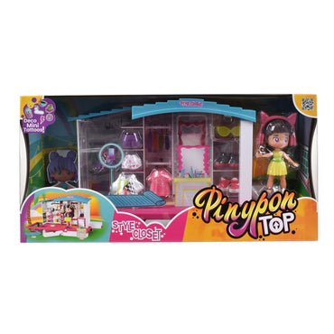 Playset Closet Estiloso y Muñeca 11 cm Pinypon Top