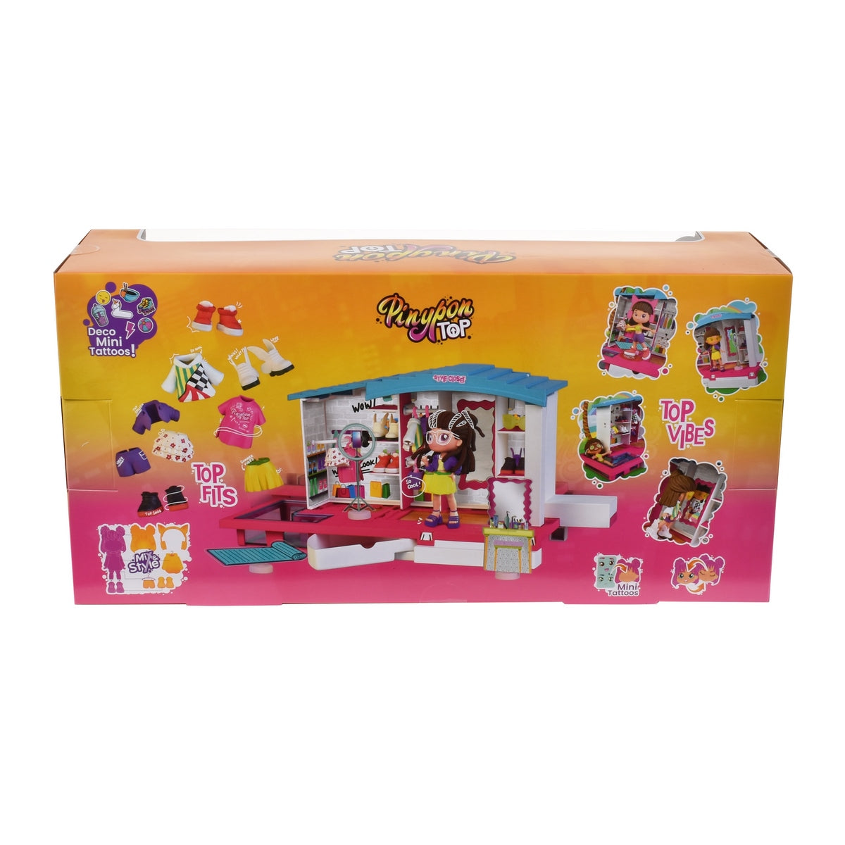 Playset Closet Estiloso y Muñeca 11 cm Pinypon Top