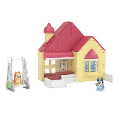 Bloques Construcción Magnéticos Bluey Casa Familia Heeler Tile Town