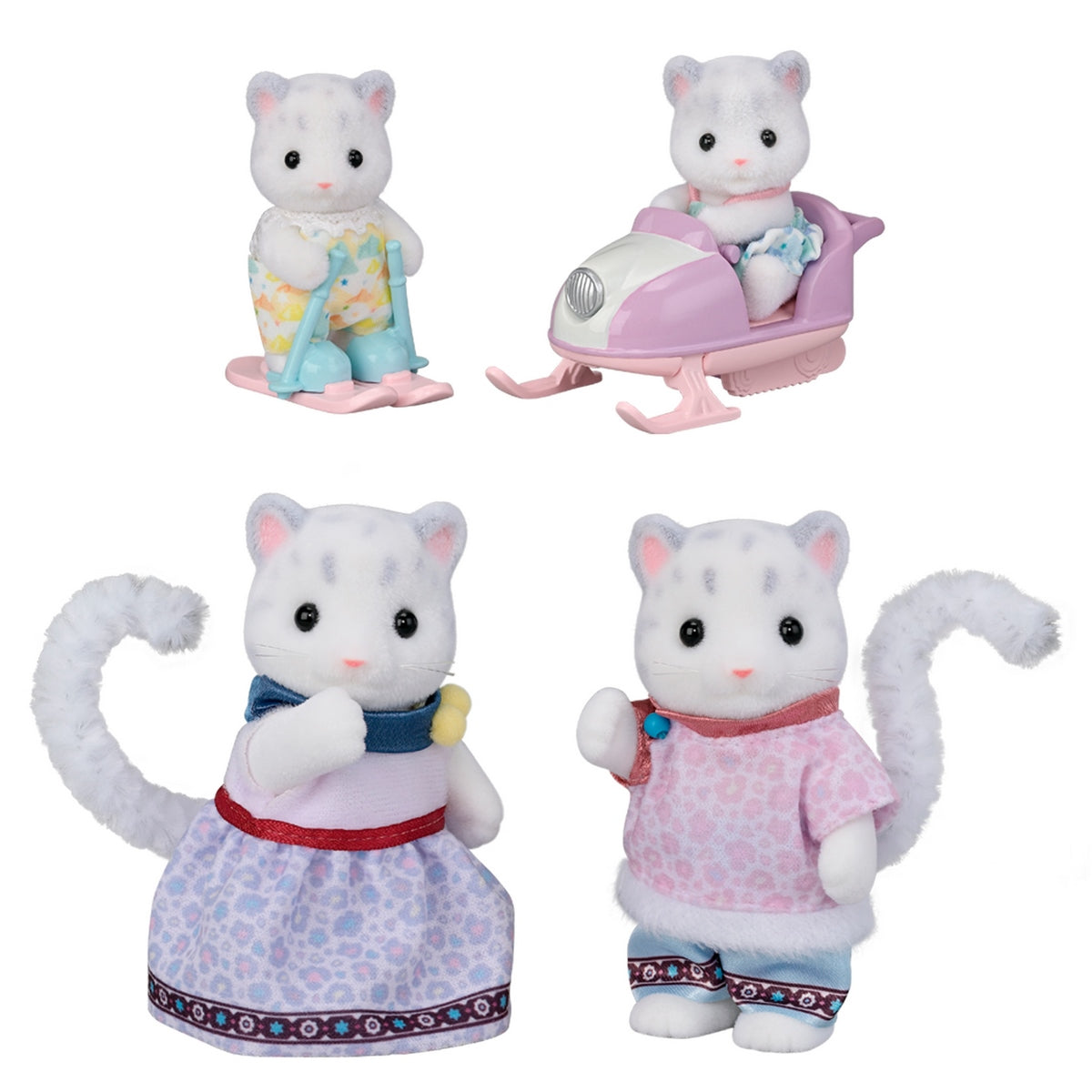 Familia Leopardo De Las Nieves Sylvanian Families