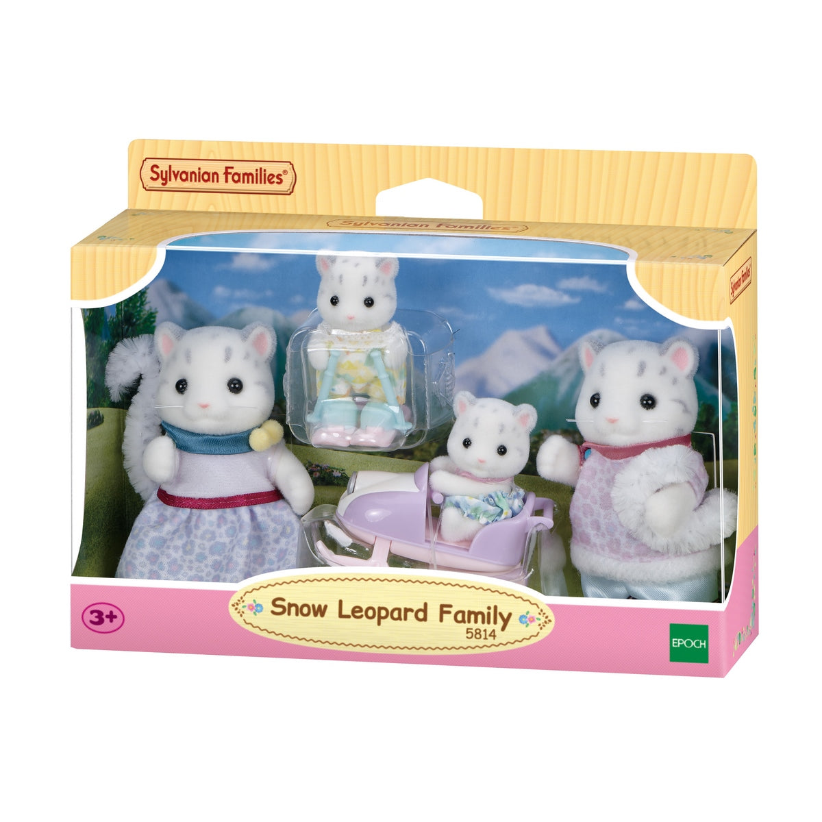 Familia Leopardo De Las Nieves Sylvanian Families