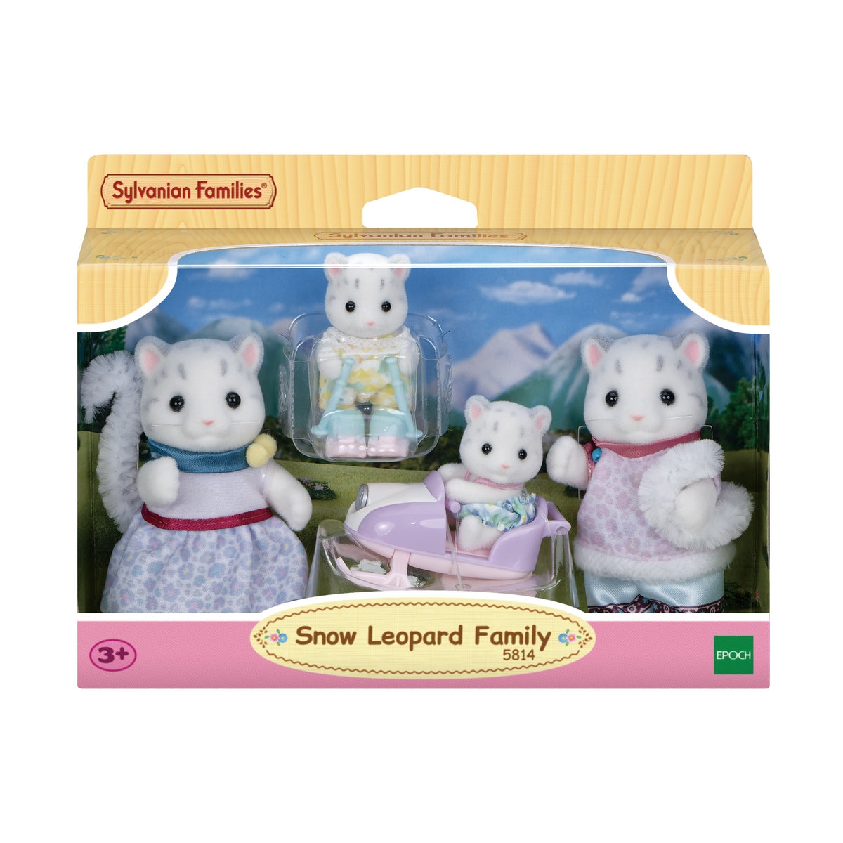 Familia Leopardo De Las Nieves Sylvanian Families