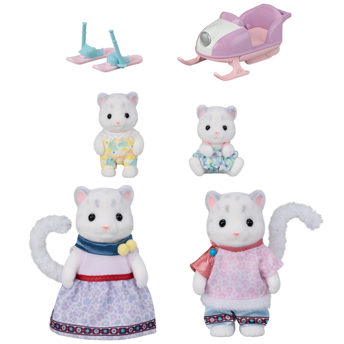 Familia Leopardo De Las Nieves Sylvanian Families