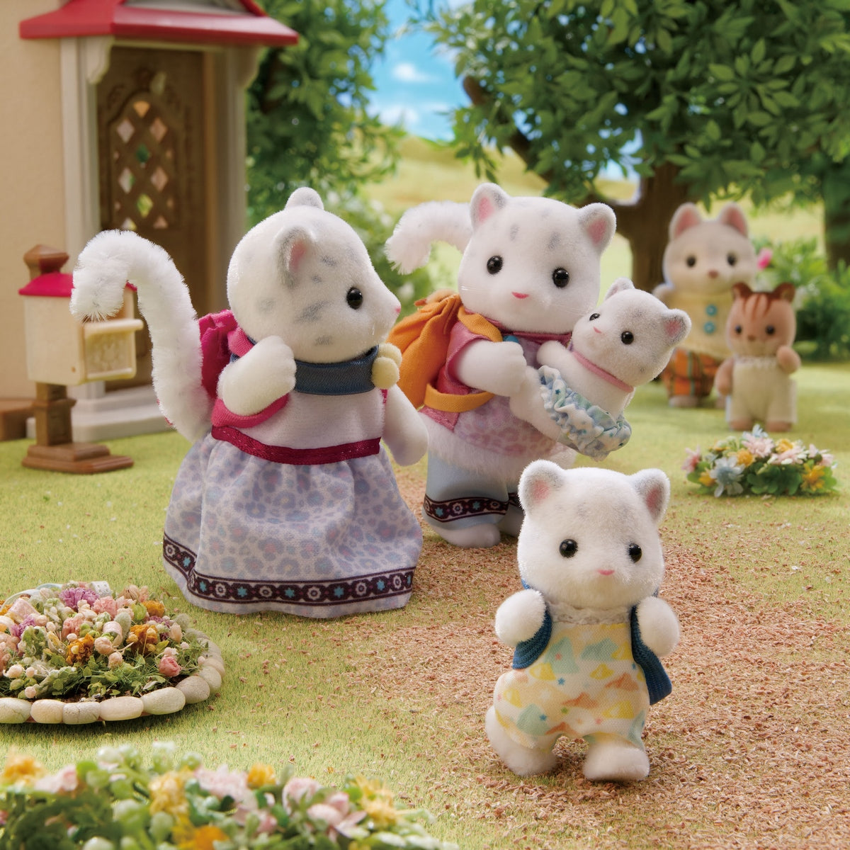 Familia Leopardo De Las Nieves Sylvanian Families
