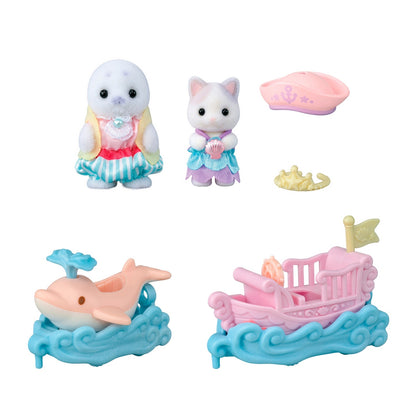 Puff Y Cara Surcan Las Olas Sylvanian Families
