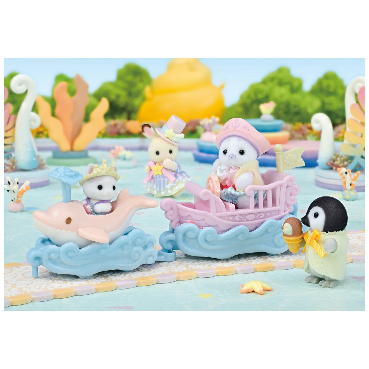 Puff Y Cara Surcan Las Olas Sylvanian Families