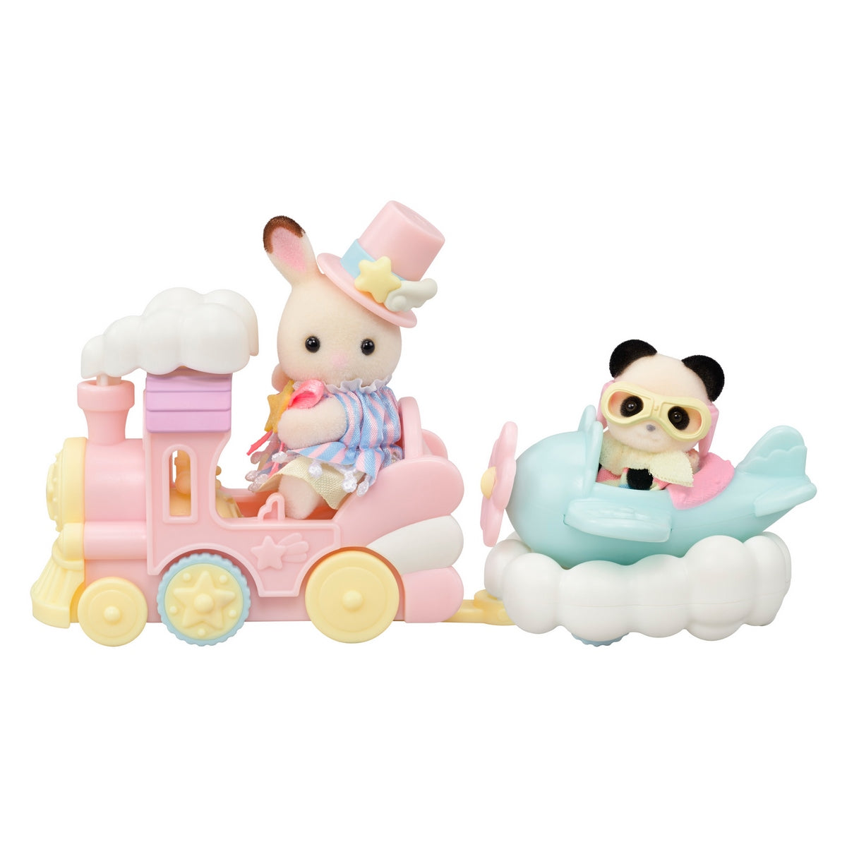 Creme Y Erin En Tren Y Avion Sylvanian Families