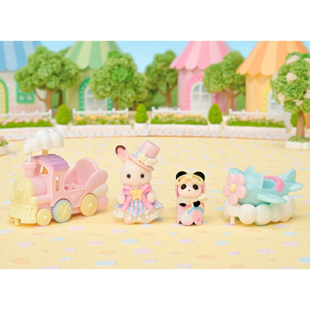 Creme Y Erin En Tren Y Avion Sylvanian Families