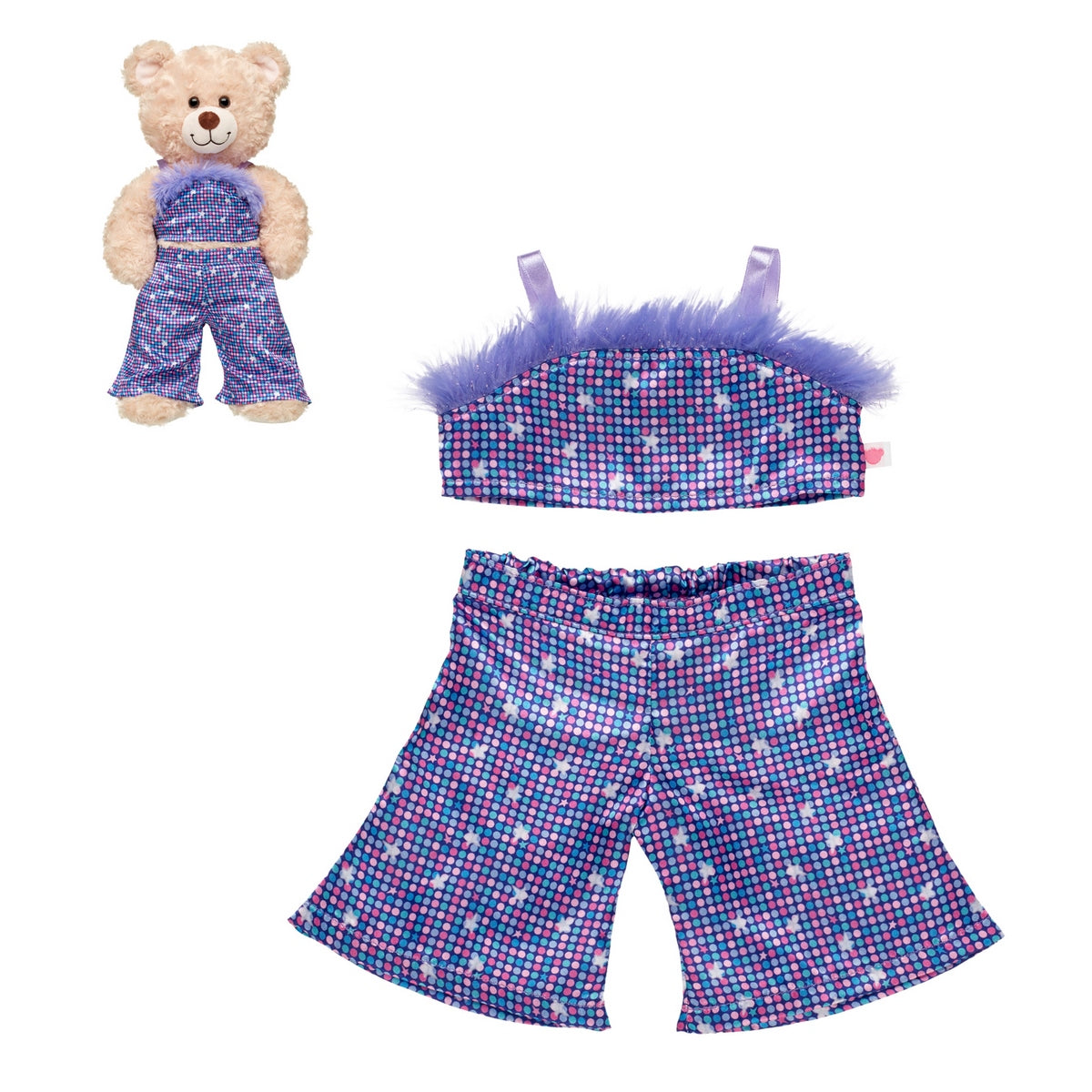 Set 2 Piezas Piel Morado Honey Girls Build-a-Bear