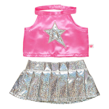 Set 2 Piezas Falda Holográfica Honey Girls Build-a-Bear