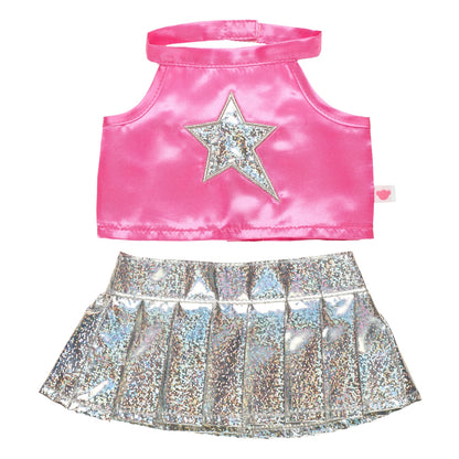Set 2 Piezas Falda Holográfica Honey Girls Build-a-Bear