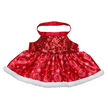 Vestido Satin Hello Kitty Rojo Sanrio Build-A-Bear