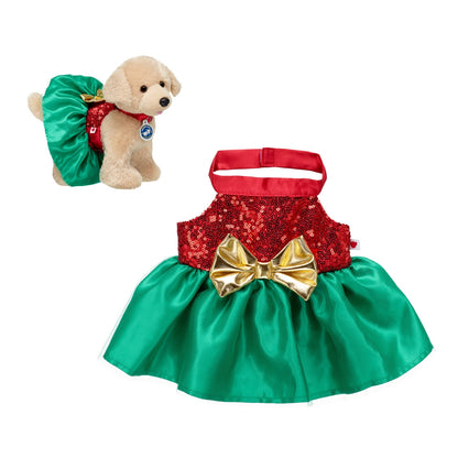 Vestido Satín Navidad 25 Build-A-Bear