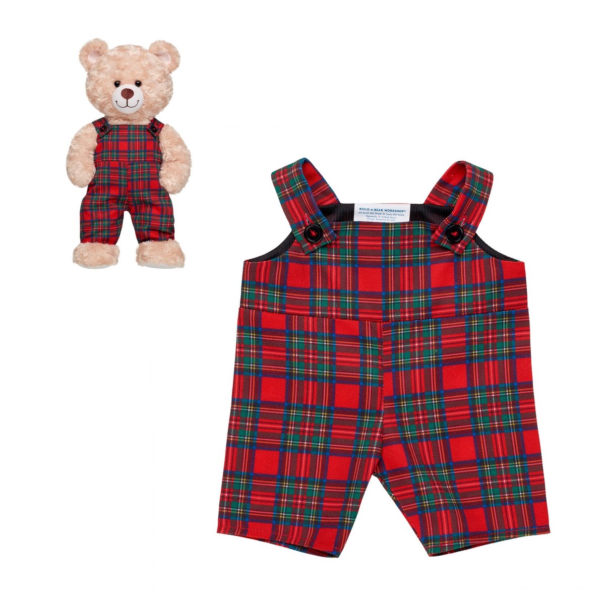 Jardinera Escocesa Navidad 25 Build-A-Bear