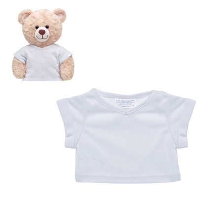Polera Blanca Cuello V Build-A-Bear