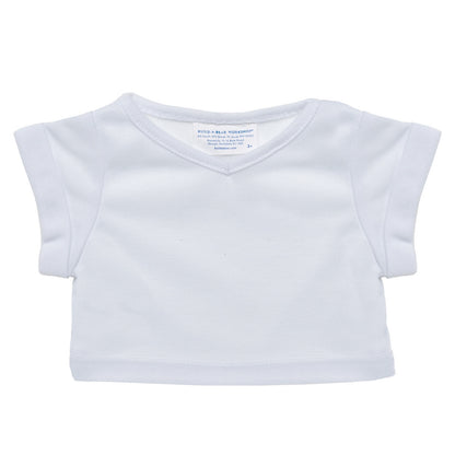 Polera Blanca Cuello V Build-A-Bear