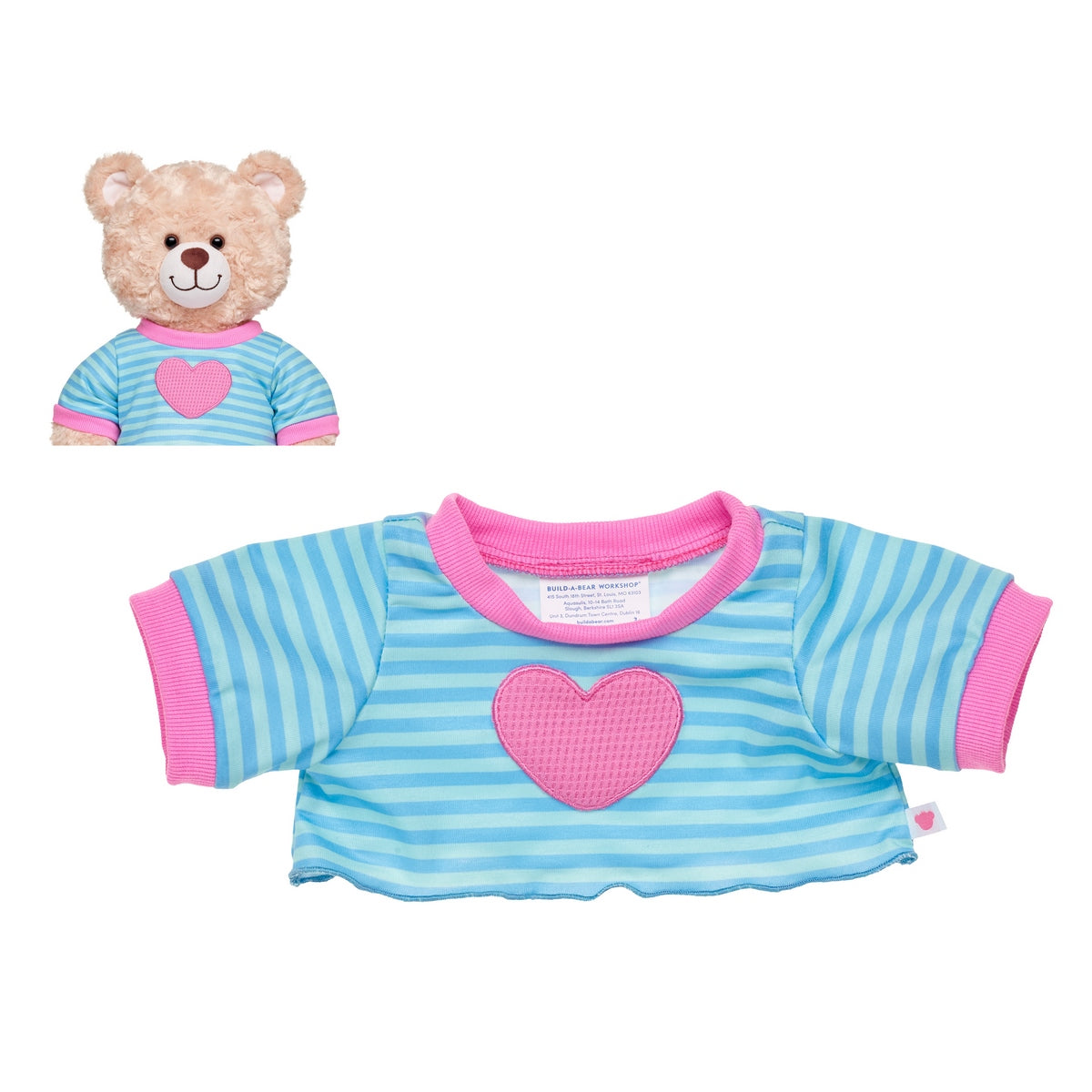 Polera Lineas Corazon Build-A-Bear