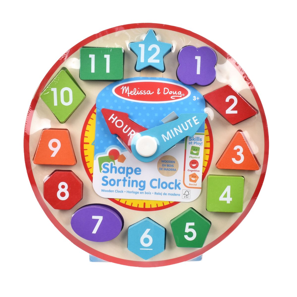 Reloj Con Figuras De Encaje De Madera Melissa And Doug