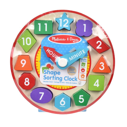 Reloj Con Figuras De Encaje De Madera Melissa And Doug
