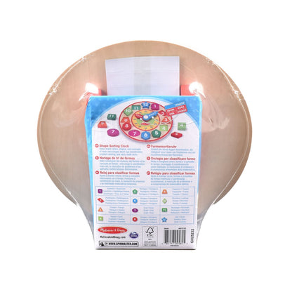 Reloj Con Figuras De Encaje De Madera Melissa And Doug