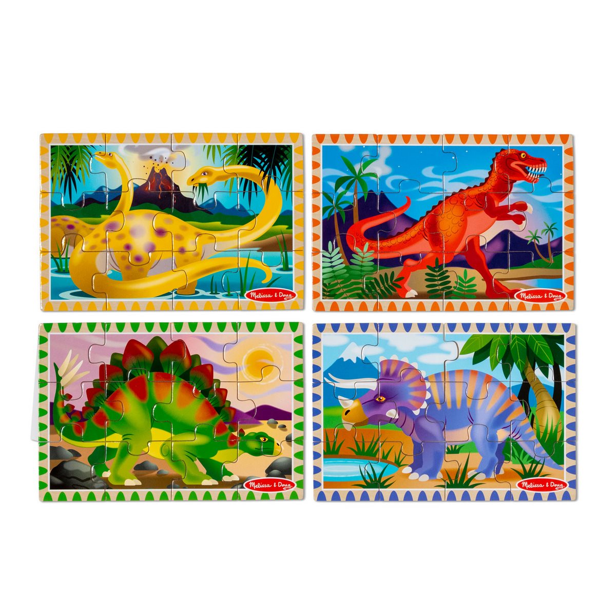 Puzzles De Dinosaurio En Caja Melissa And Doug