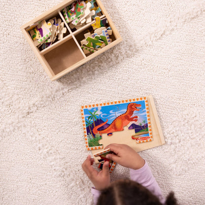 Puzzles De Dinosaurio En Caja Melissa And Doug