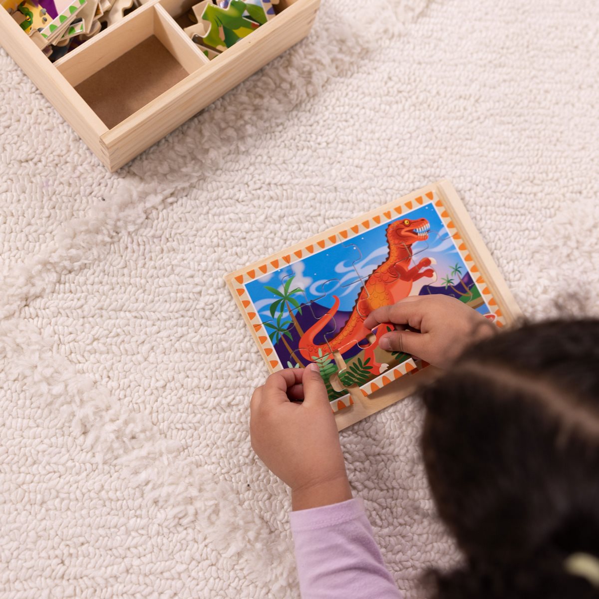 Puzzles De Dinosaurio En Caja Melissa And Doug