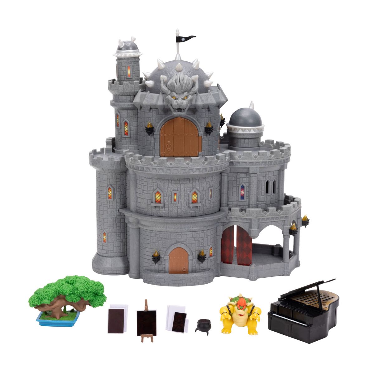 Playset Deluxe Castillo Browser Con Figura 4 Cm Nintendo Pelicula