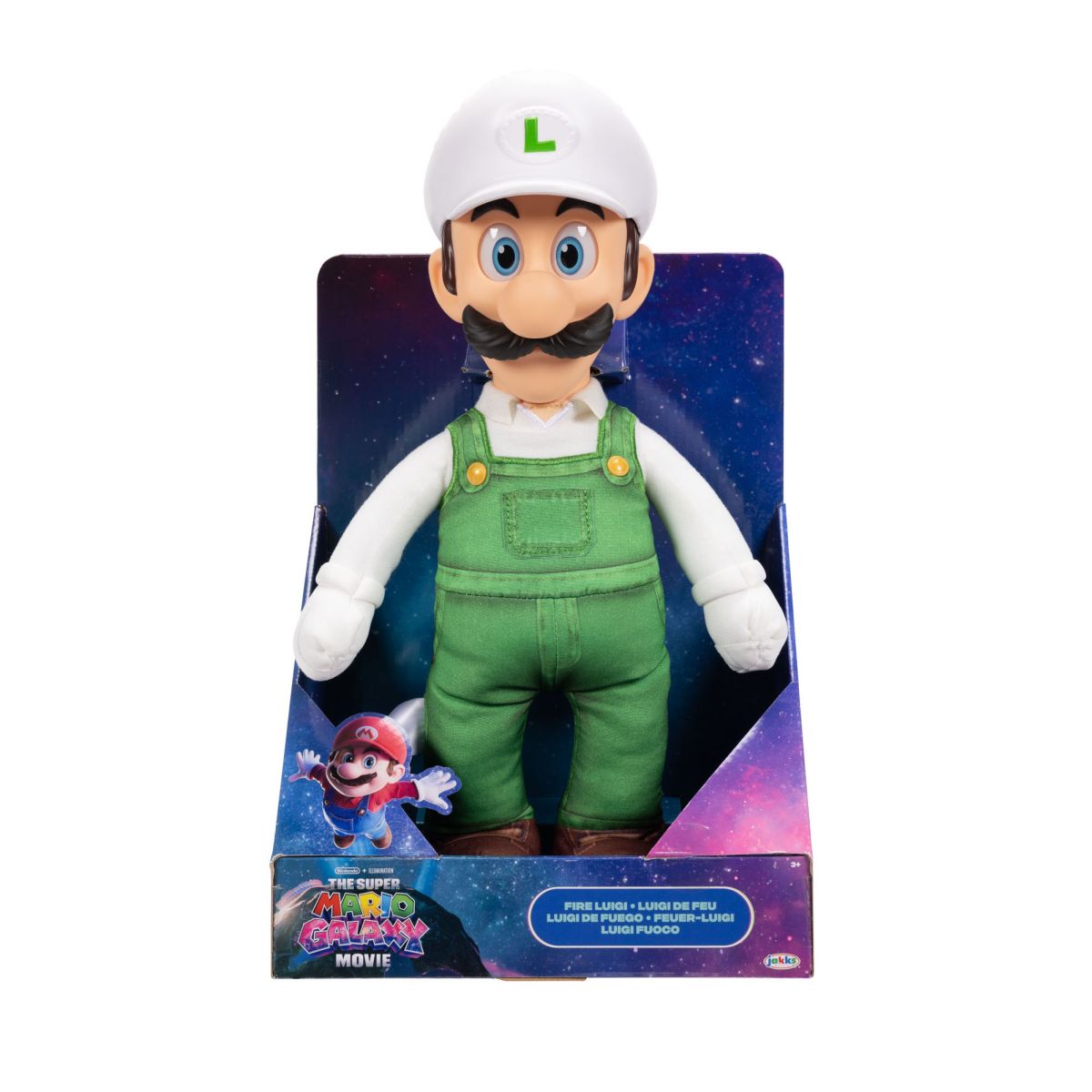 Peluche Luigi Con Cabeza Plastica 37 Cm Nintendo Pelicula