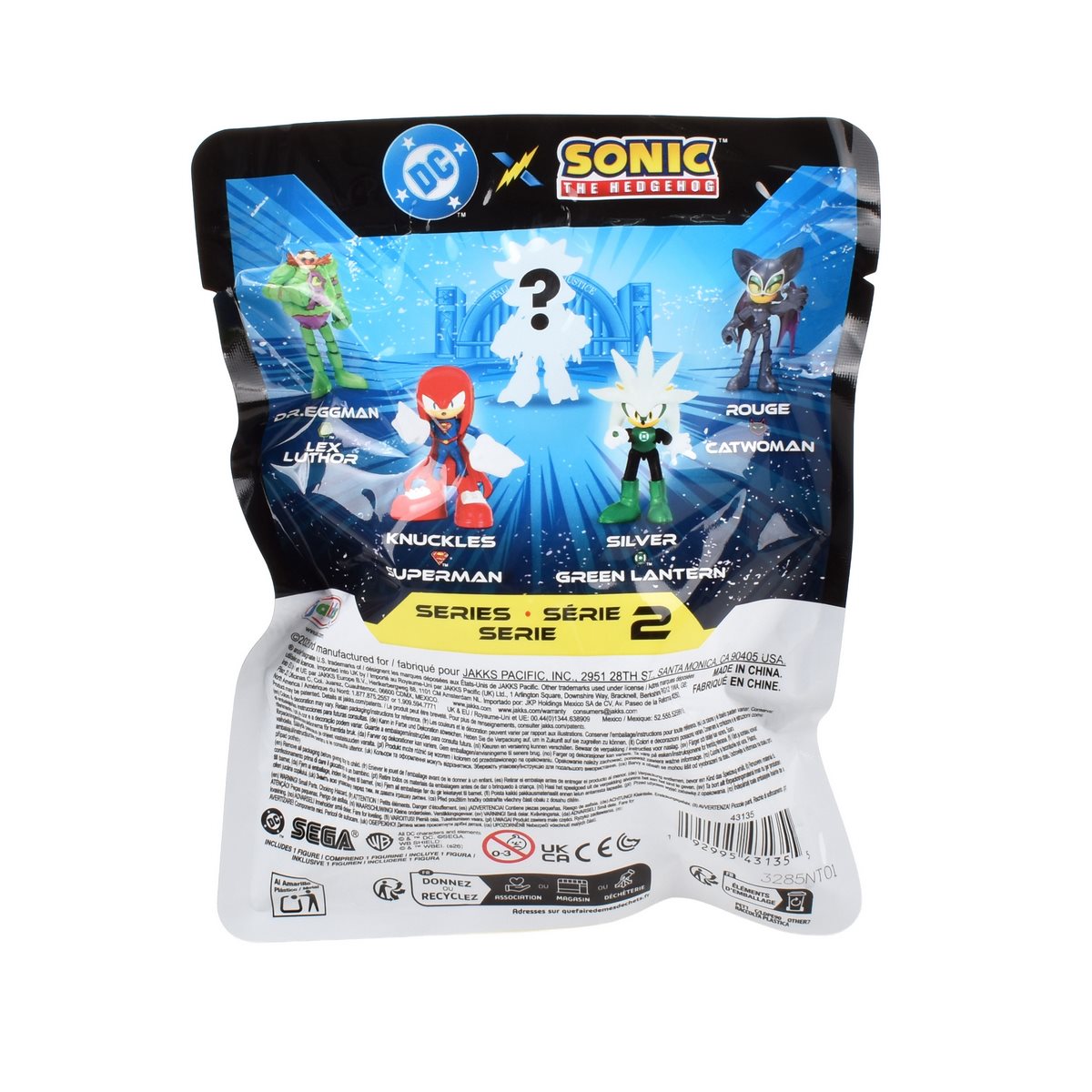 Figura Sonic 6 Cms - Sonic Dc Comics