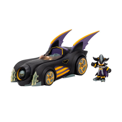 Batimovil Y Figura Shadow 6 Cms Sonic Dc Comics