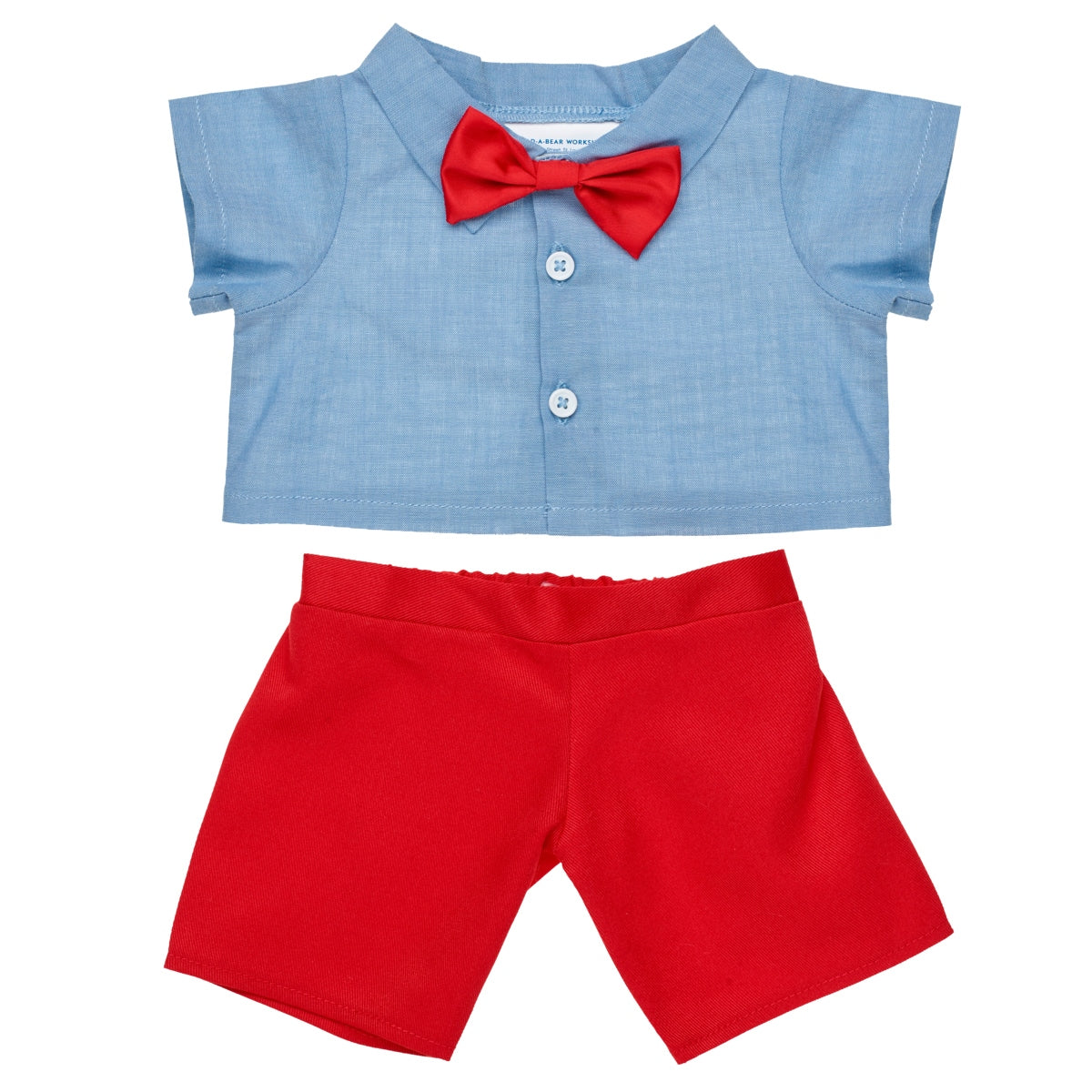 Set Pantalon Rojo Camisa Celeste Build-a-Bear